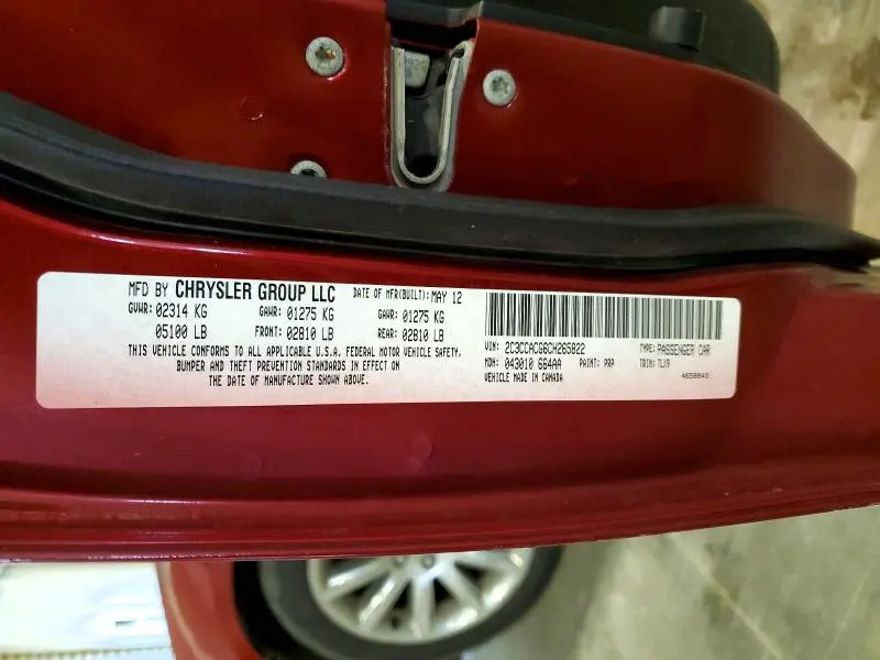 2012 CHRYSLER 300 LIMITED  