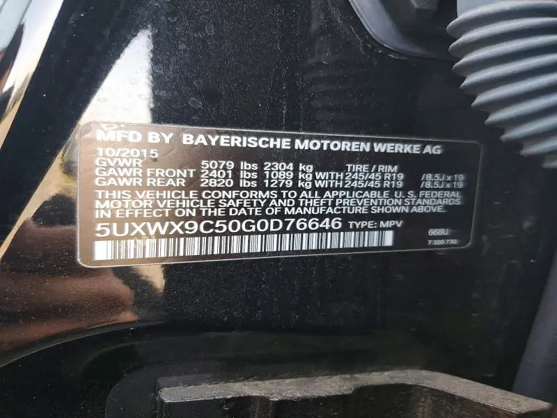 2016 BMW X3 XDRIVE28I  