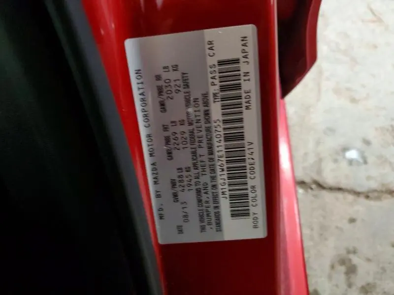 2014 MAZDA 6 GRAND TOURING  