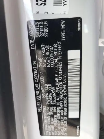 2021 VOLVO XC60 T6 MOMENTUM  