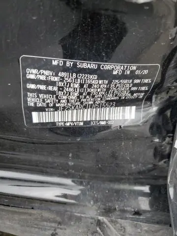 2020 SUBARU FORESTER SPORT  