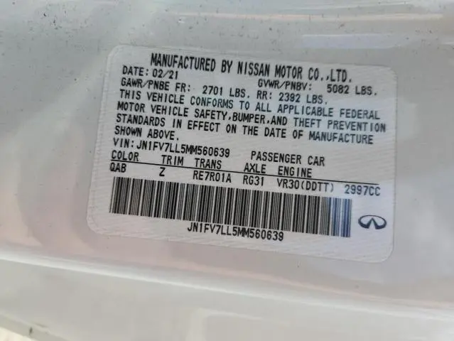 2021 INFINITI Q60 RED SPORT 400  