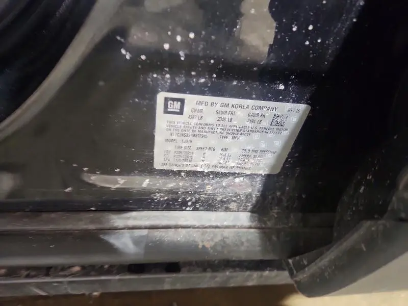 2016 CHEVROLET TRAX LS  