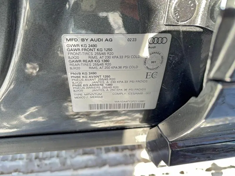 2023 AUDI Q5 PREMIUM PLUS 45  