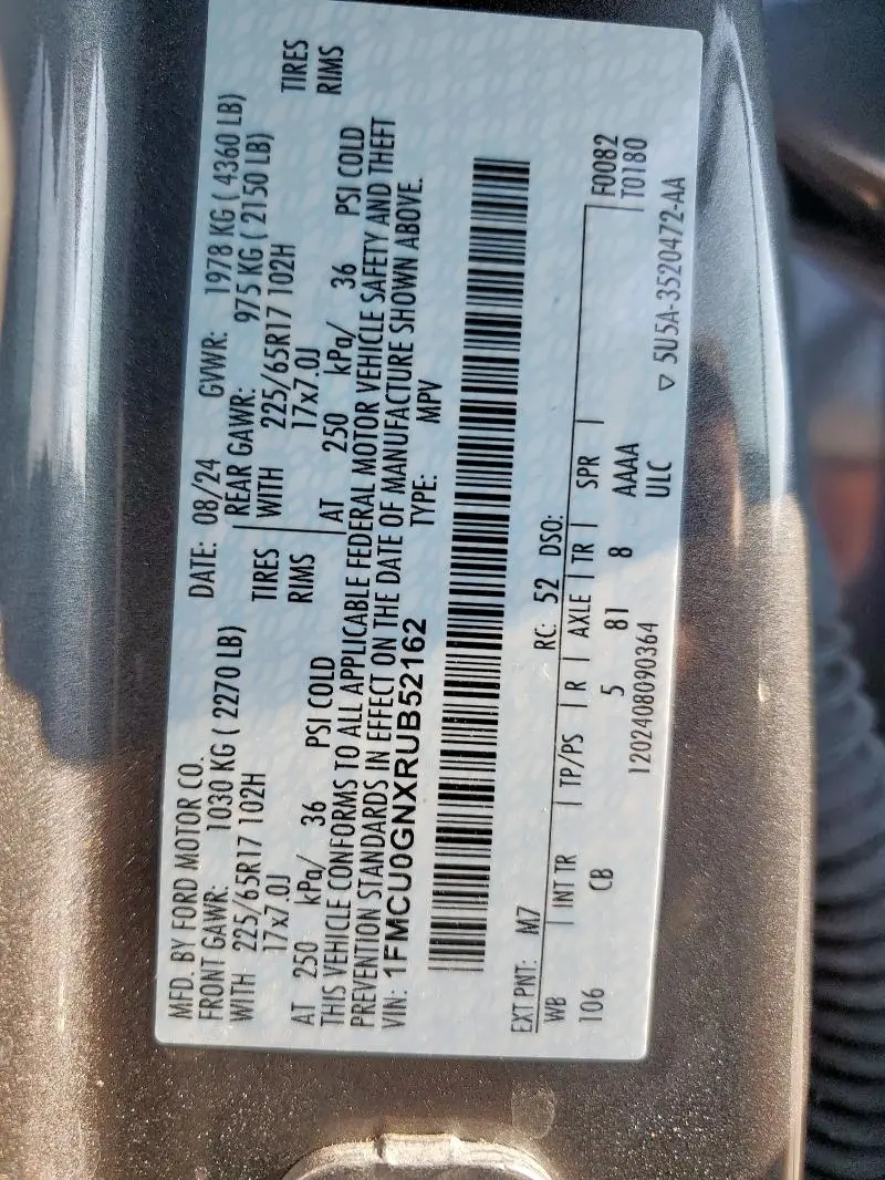 2024 FORD ESCAPE ACTIVE  