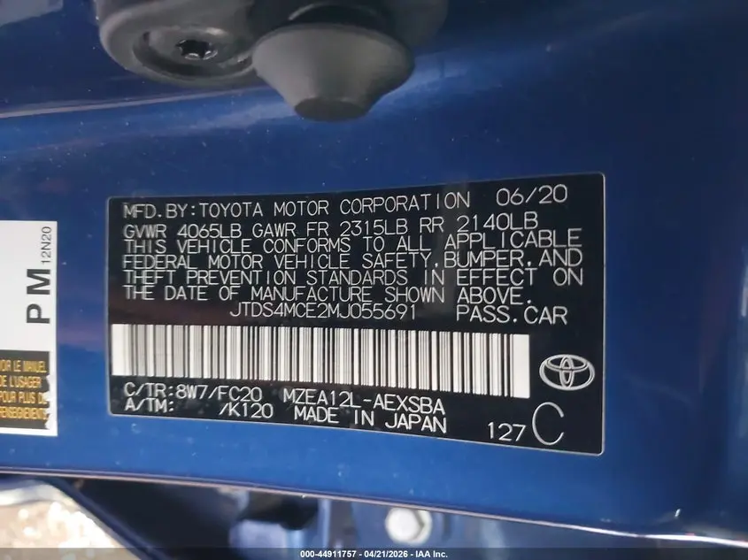 2021 TOYOTA COROLLA SE