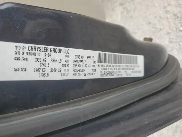 2014 CHRYSLER TOWN & COUNTRY TOURING  