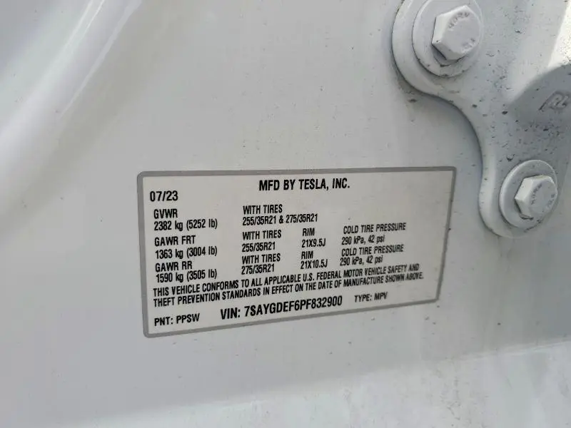 2023 TESLA MODEL Y   