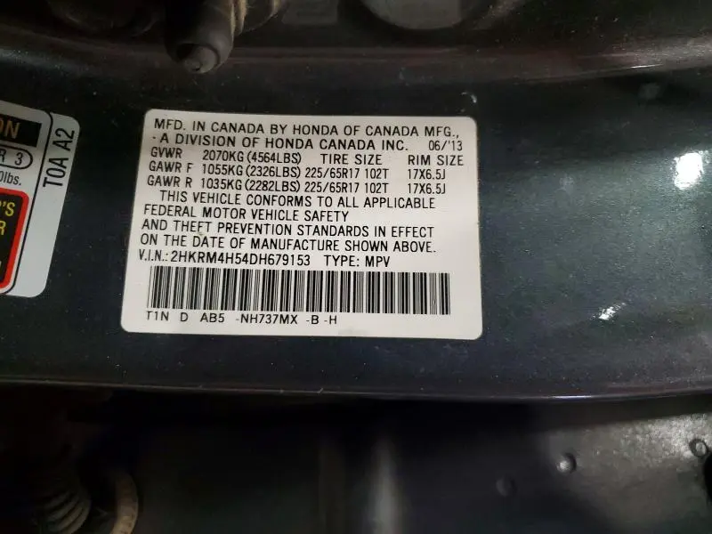 2013 HONDA CR-V   