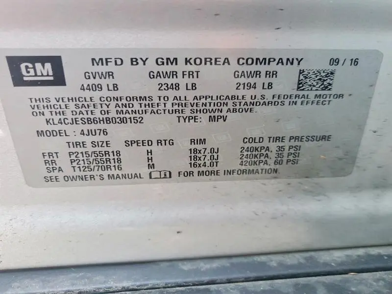 2017 BUICK ENCORE PREFERRED  