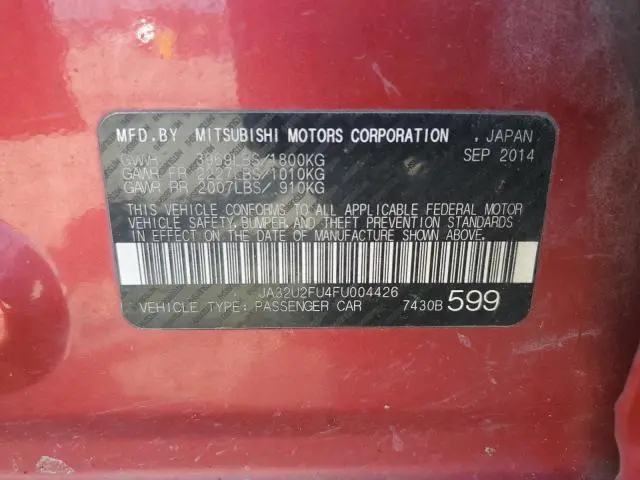 2015 MITSUBISHI LANCER ES