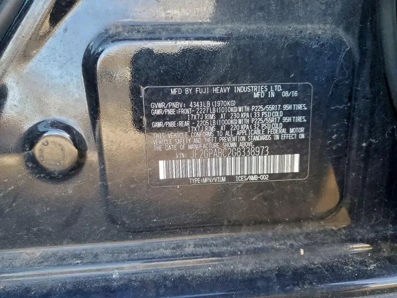 2016 SUBARU CROSSTREK PREMIUM  