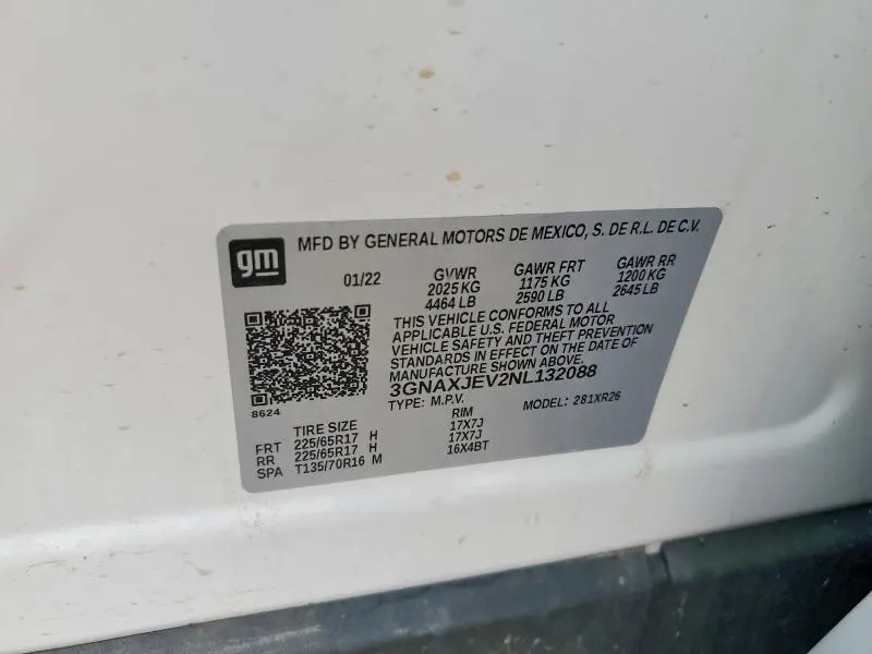 2022 CHEVROLET EQUINOX   