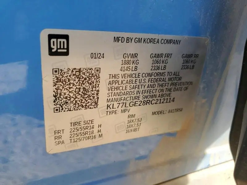 2024 CHEVROLET TRAX 1RS  