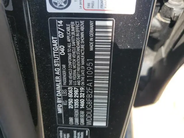 2015 MERCEDES-BENZ S 550 4MATIC  