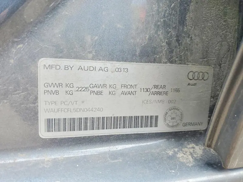 2013 AUDI A4 PREMIUM PLUS  