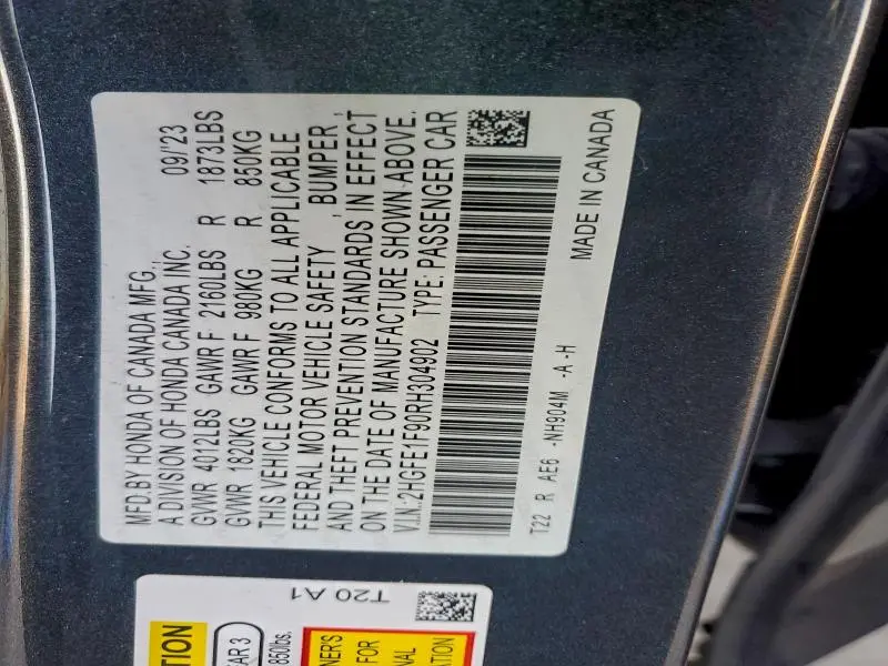 2024 HONDA CIVIC TOURING  