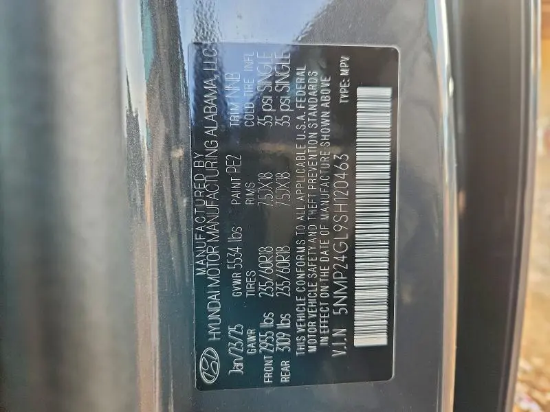 2025 HYUNDAI SANTA FE SEL  