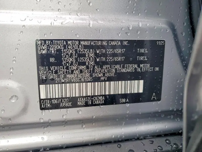 2025 TOYOTA RAV4 XLE  