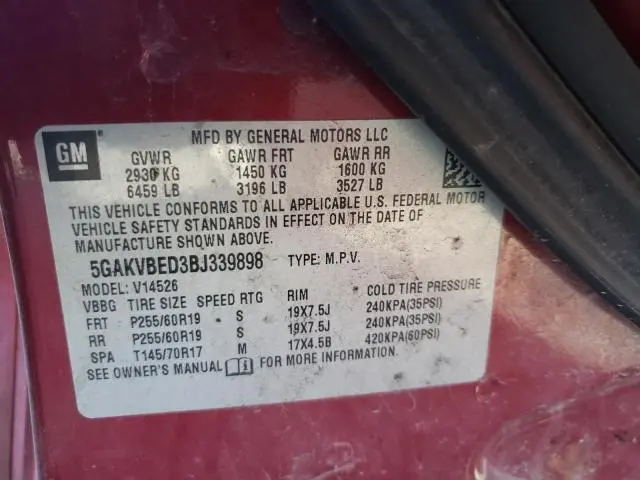 2011 BUICK ENCLAVE CXL  