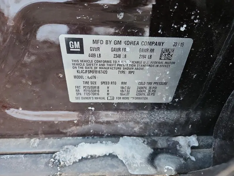 2015 BUICK ENCORE CONVENIENCE  