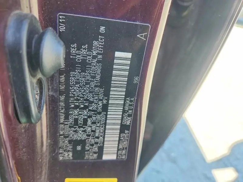 2012 TOYOTA HIGHLANDER LIMITED  