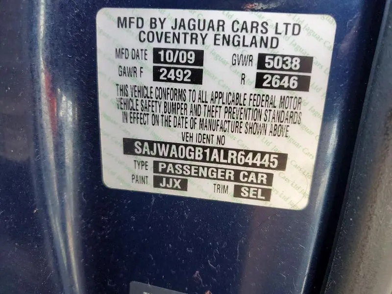 2010 JAGUAR XF PREMIUM  