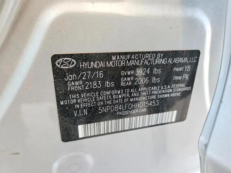 2017 HYUNDAI ELANTRA SE  