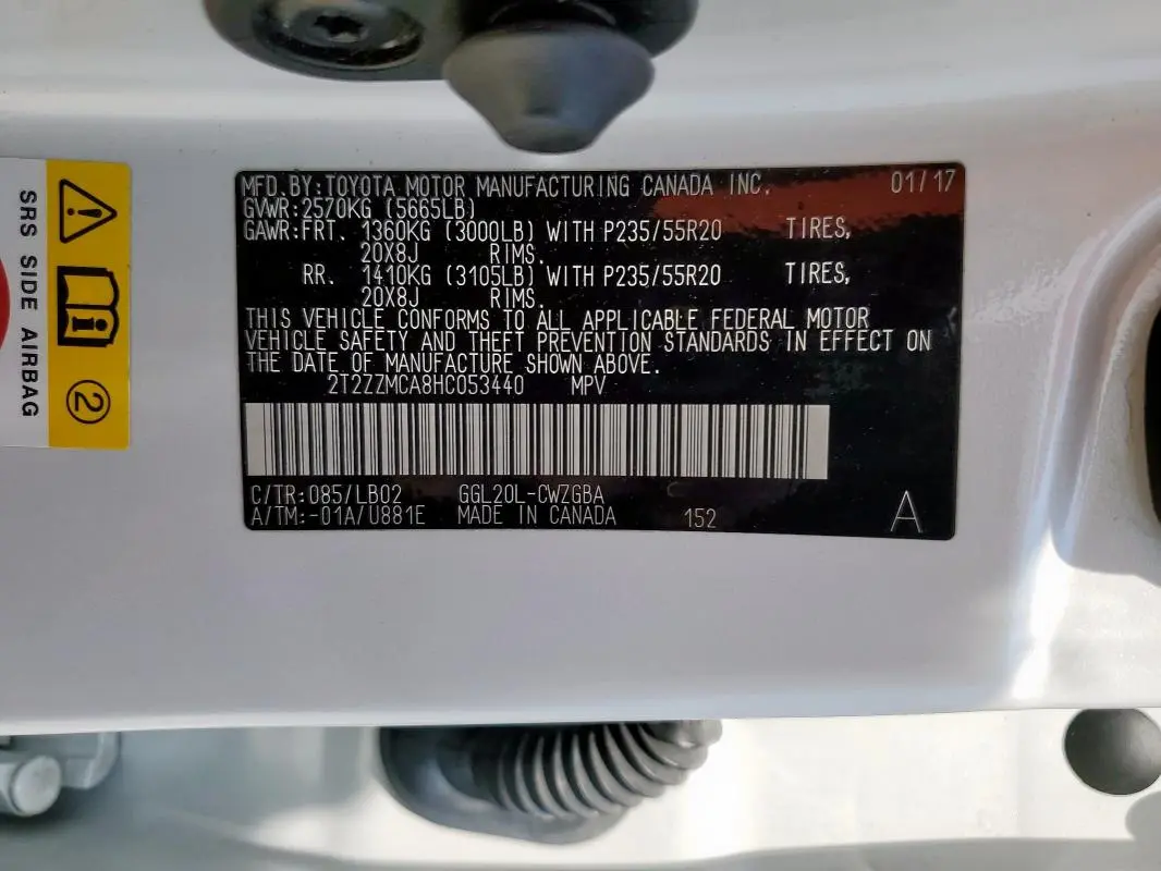 2017 LEXUS RX 350 BASE  