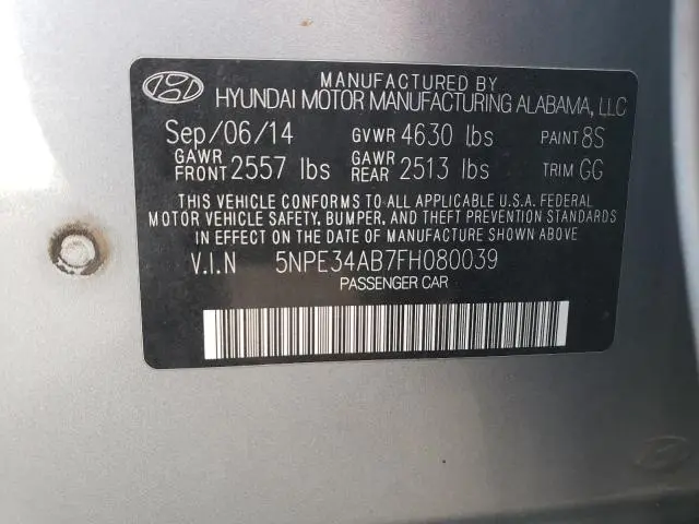 2015 HYUNDAI SONATA SPORT  