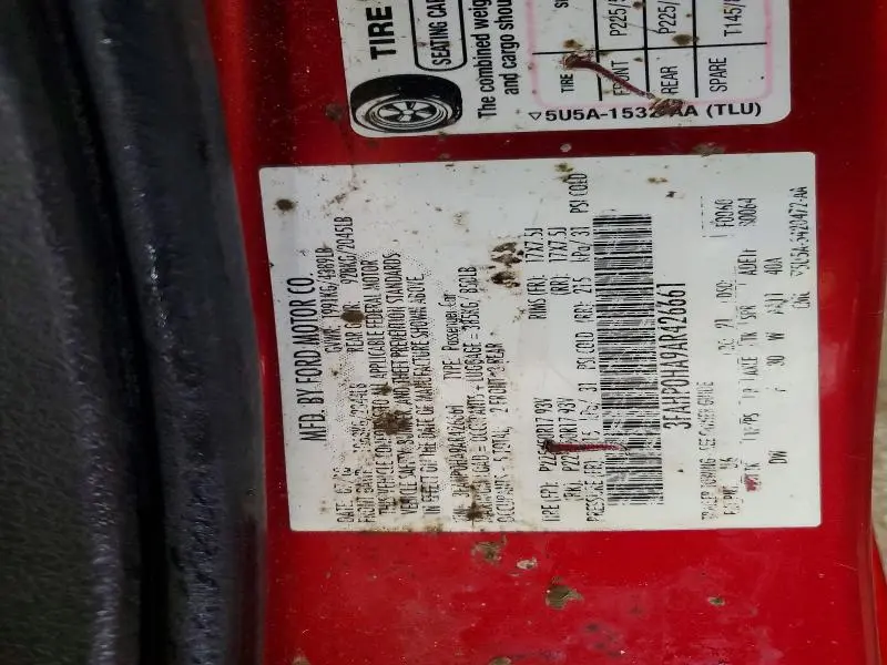 2010 FORD FUSION SE  