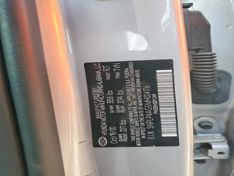 2021 HYUNDAI ELANTRA LIMITED  