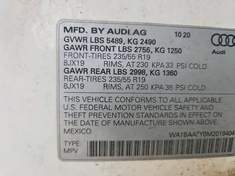 2021 AUDI Q5 PREMIUM PLUS  