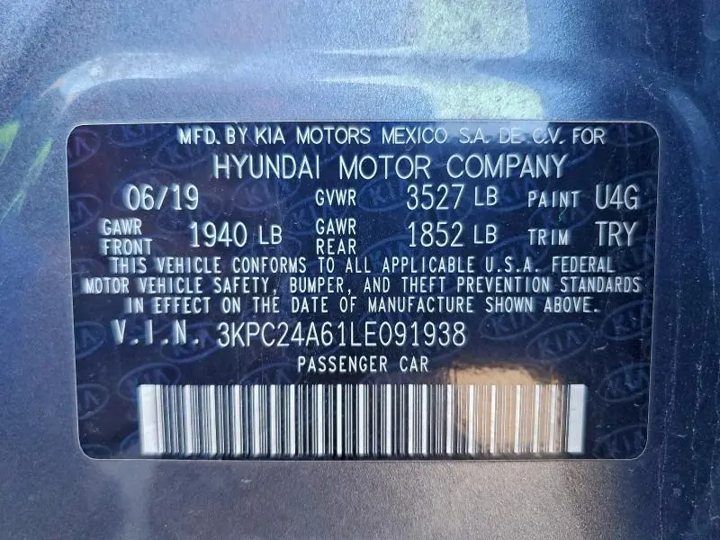 2020 HYUNDAI ACCENT SE  