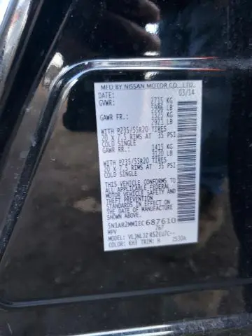 2014 NISSAN PATHFINDER S  