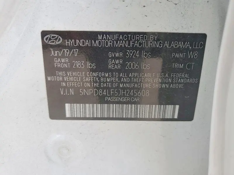 2018 HYUNDAI ELANTRA SEL  