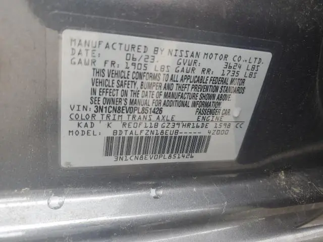 2023 NISSAN VERSA SV  