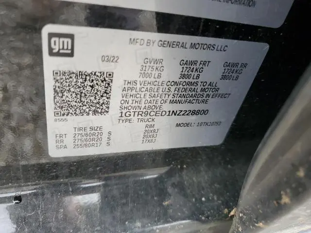 2022 GMC SIERRA LIMITED K1500 ELEVATION  