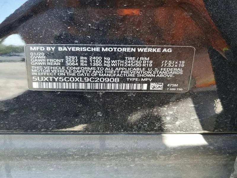 2020 BMW X3 XDRIVE30I  