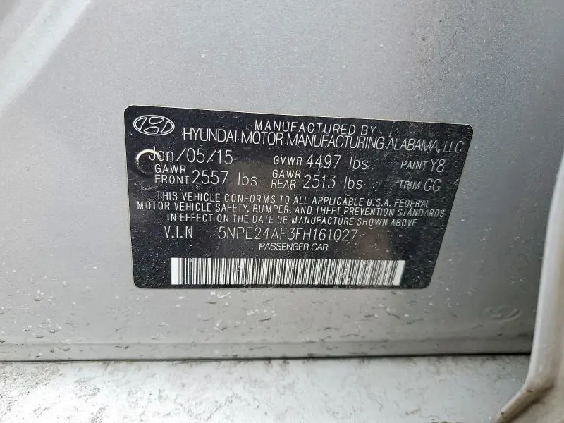 2015 HYUNDAI SONATA SE  