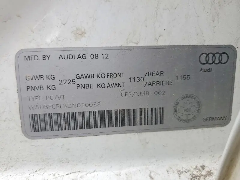 2013 AUDI A4 PREMIUM  