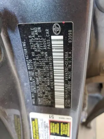 2020 TOYOTA CAMRY LE  