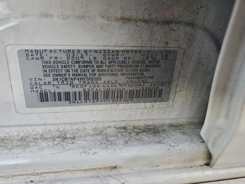 2017 NISSAN SENTRA SR TURBO  