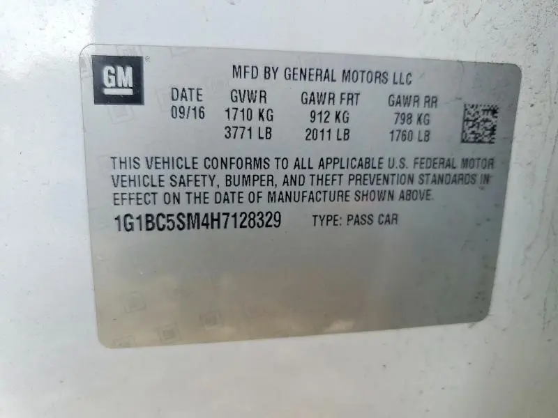 2017 CHEVROLET CRUZE LS  