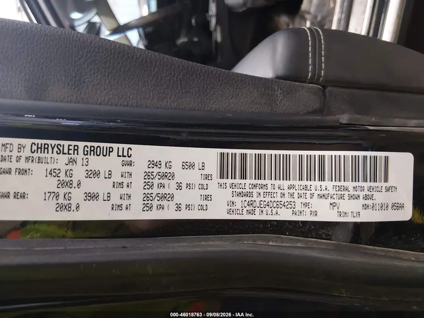 2013 DODGE DURANGO CITADEL