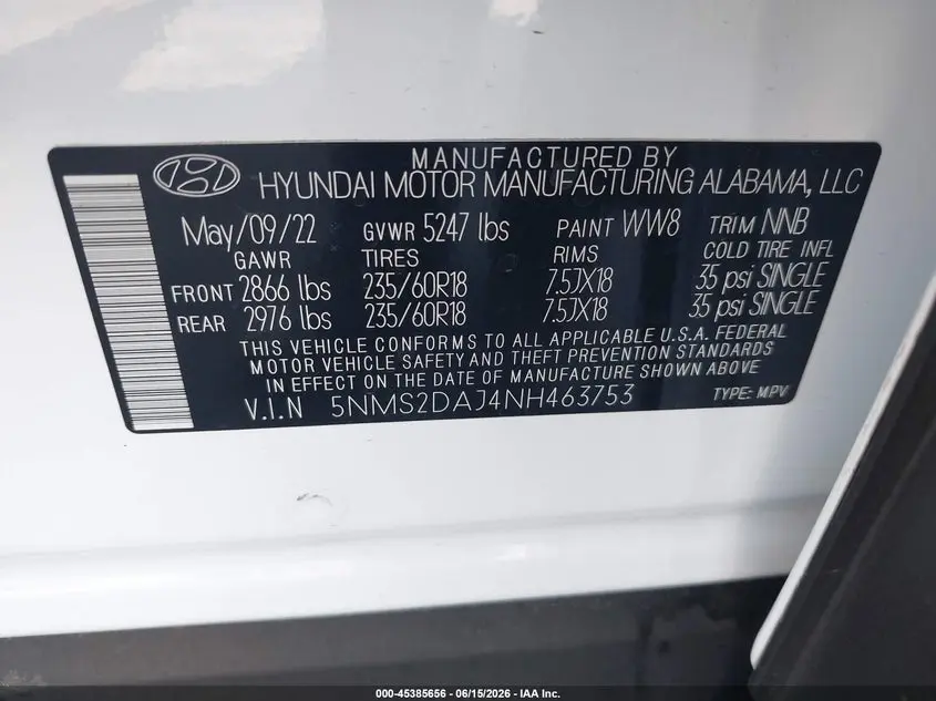 2022 HYUNDAI SANTA FE SEL