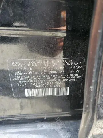 2017 HYUNDAI ELANTRA GT