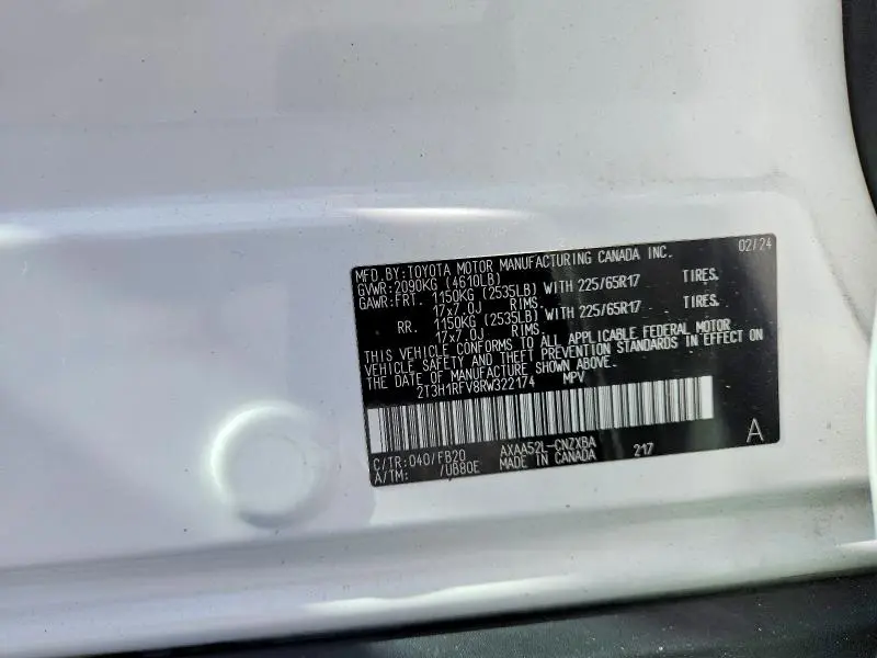 2024 TOYOTA RAV4 LE  