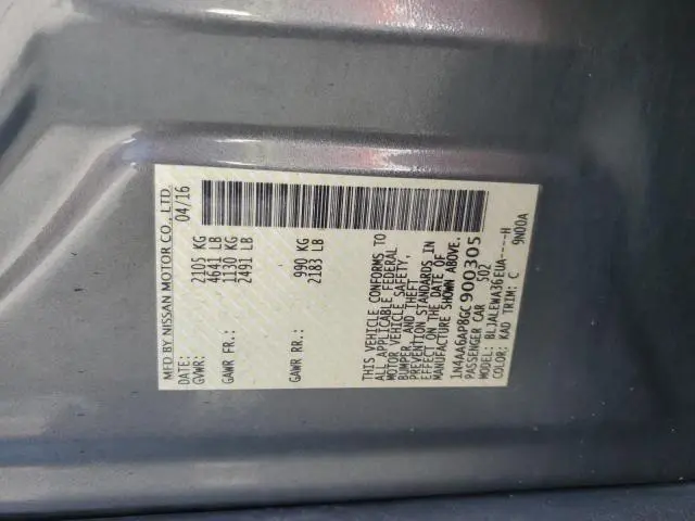 2016 NISSAN MAXIMA 3.5S  