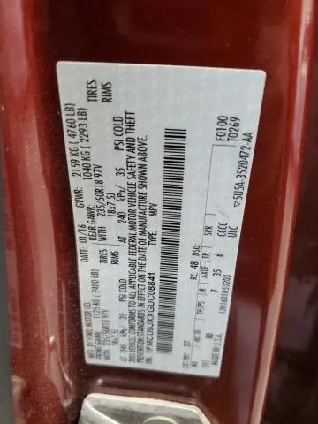 2016 FORD ESCAPE TITANIUM  